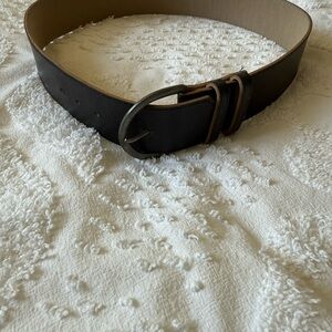 Classic Black Leather Belt